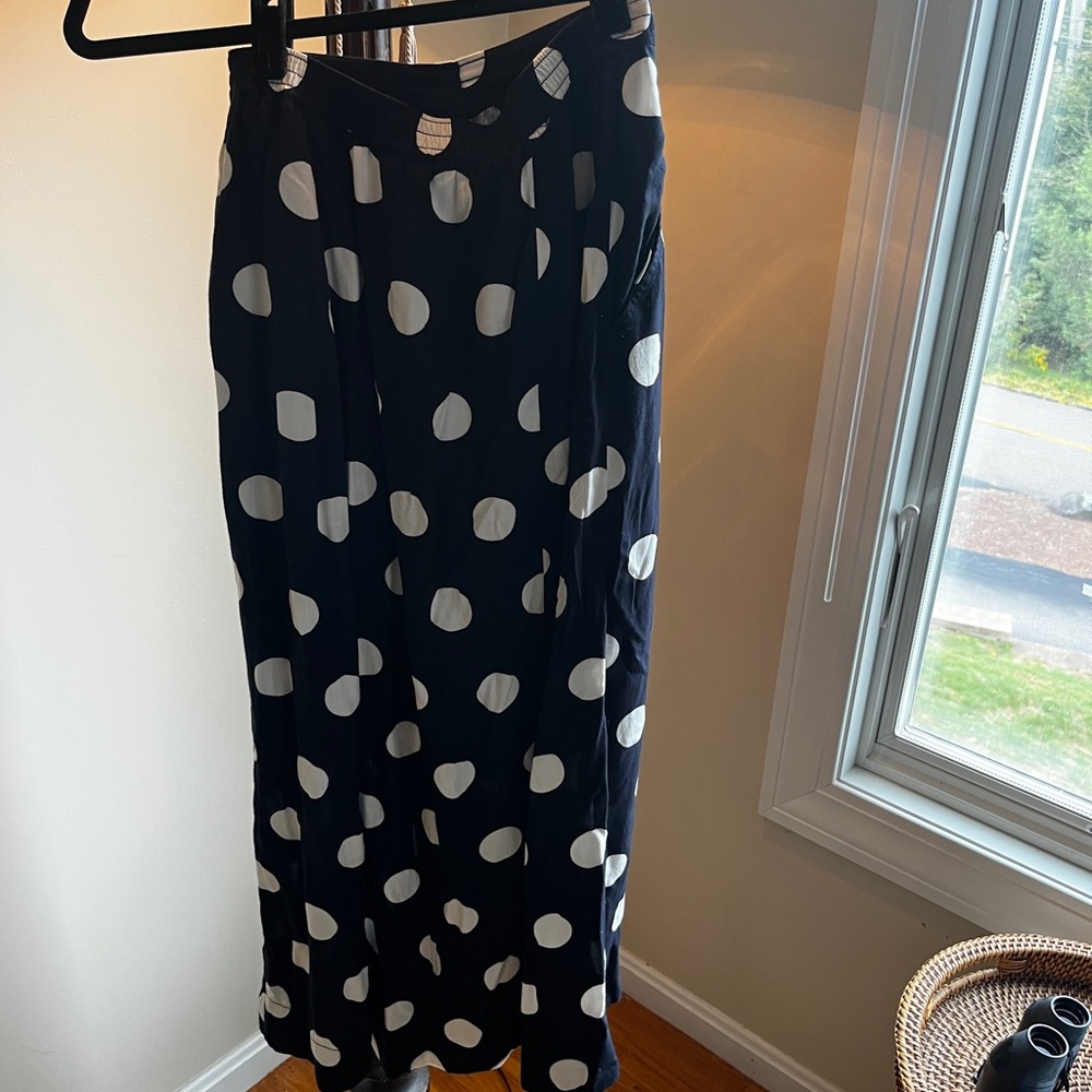 Maeve Black & White Polka Dot Skirt - Picture 7 of 15